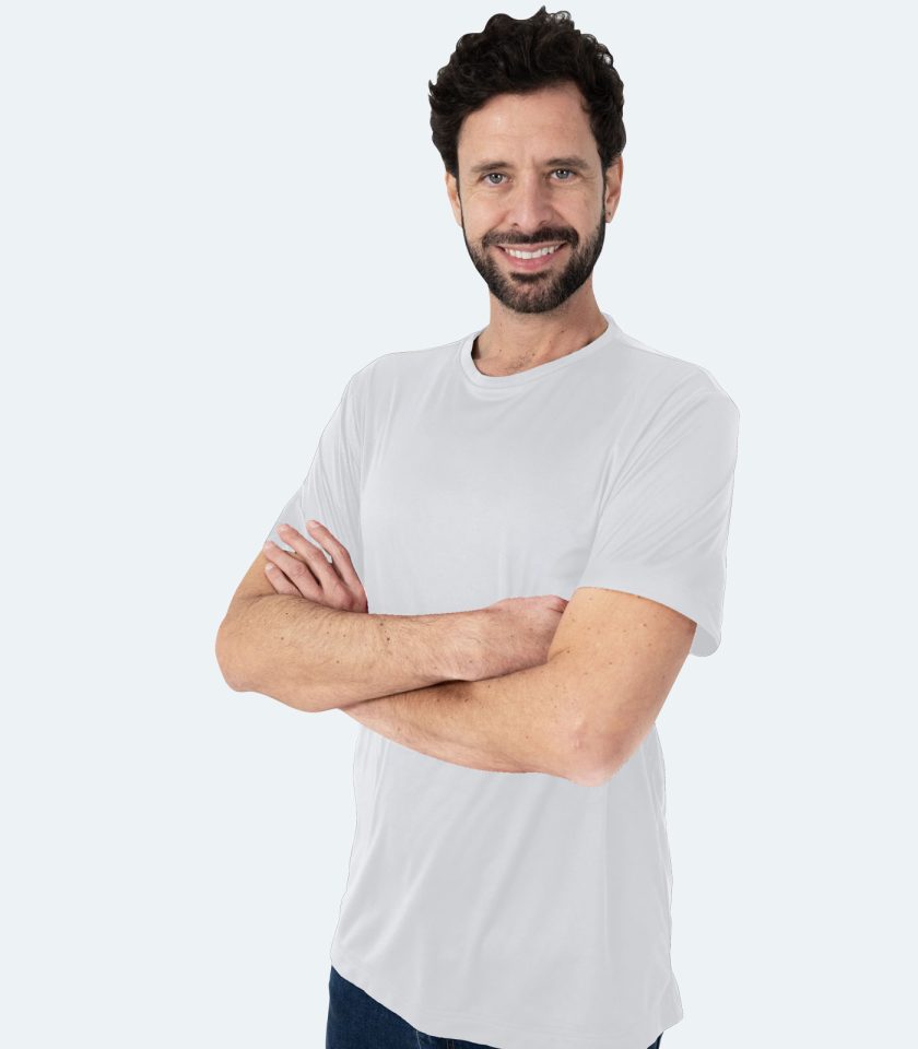 Men’s White Dry Fit T-Shirt
