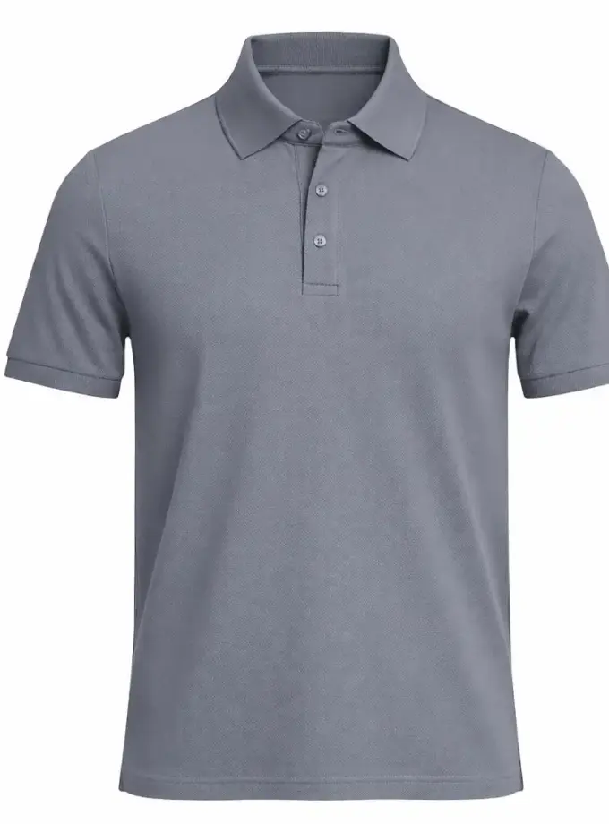 Men's Grey Premium Polo Shirt