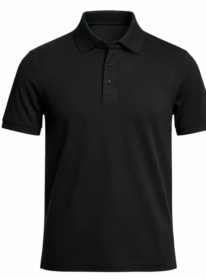 Men's Black Premium Polo Shirt
