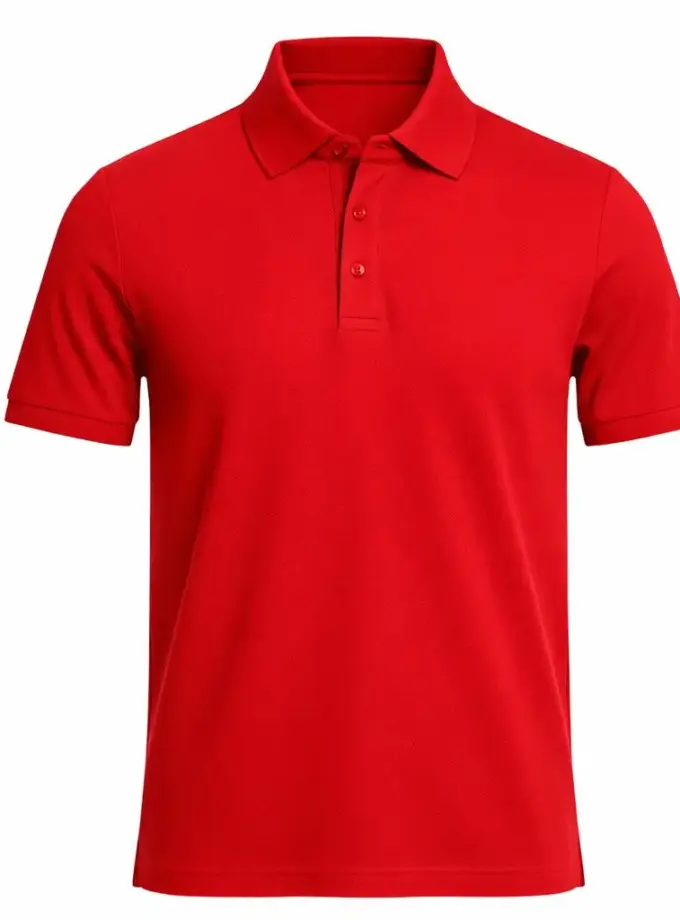 Men's Red Premium Polo Shirt