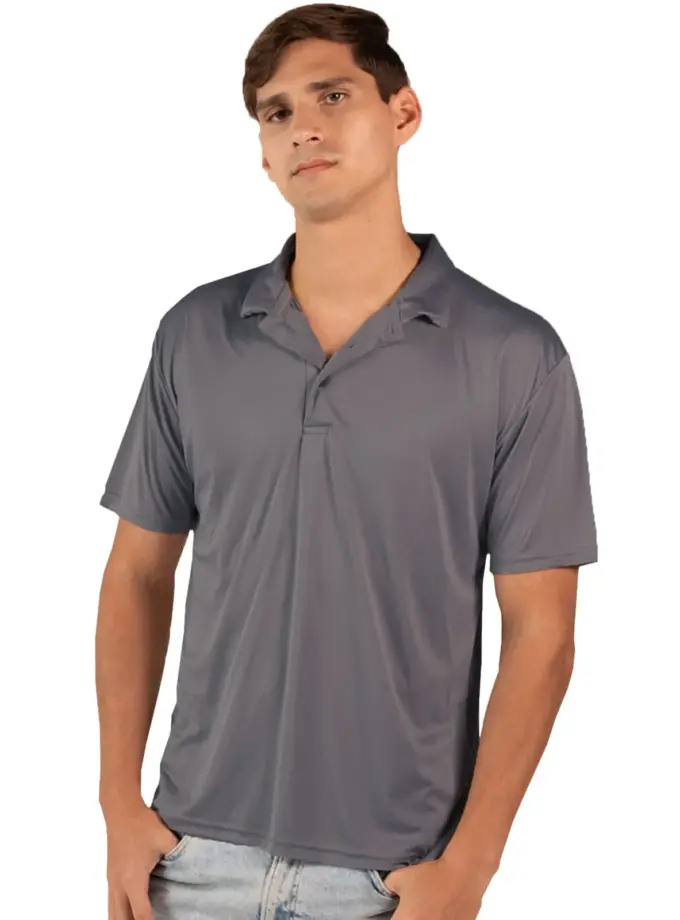 Men's Grey Polo Shirt Activewear