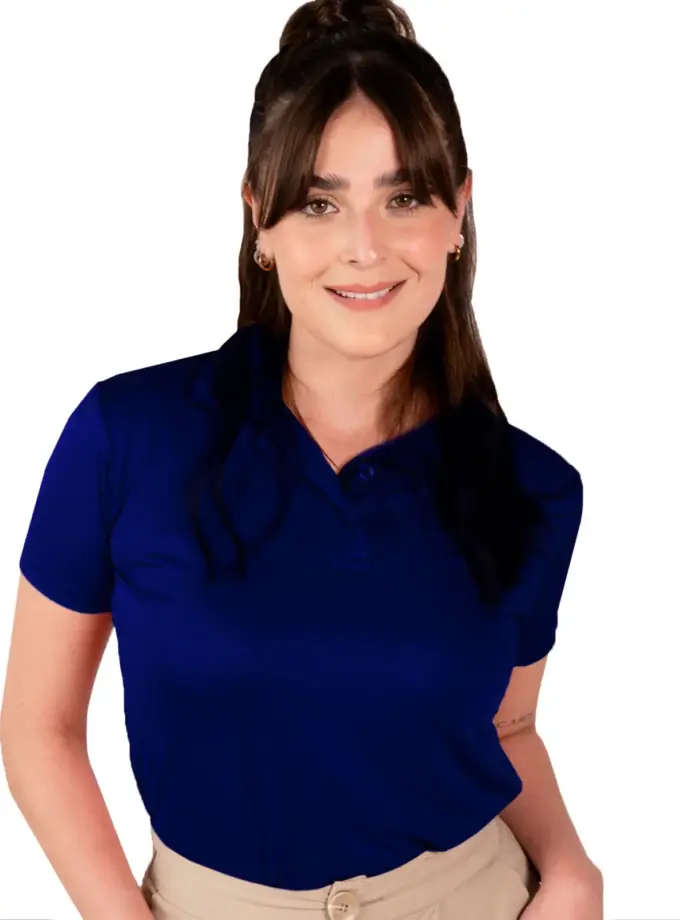 Women's Navy Polo Shirt Activewear