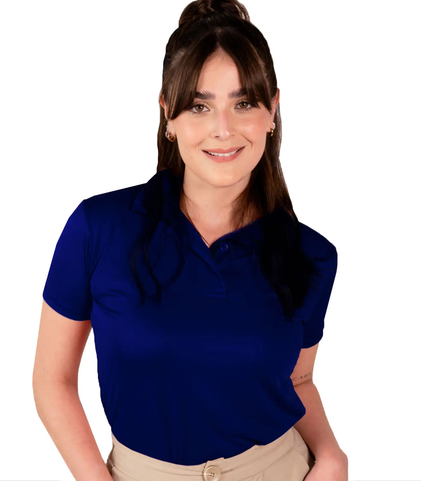 Women's Navy Polo Shirt Activewear