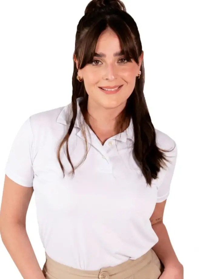 Women's White Polo Shirt Activewear